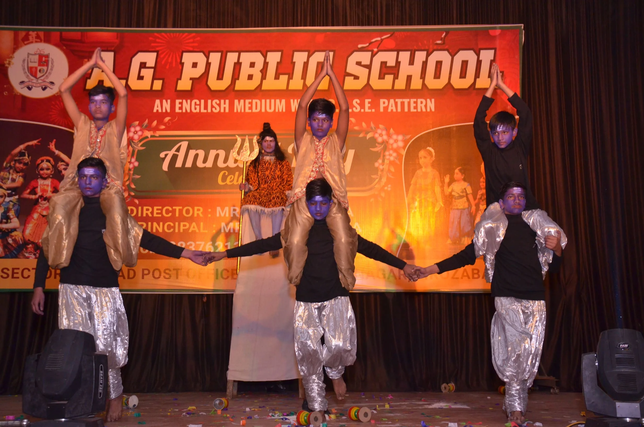 Students at A.G. Public School Firozabad
