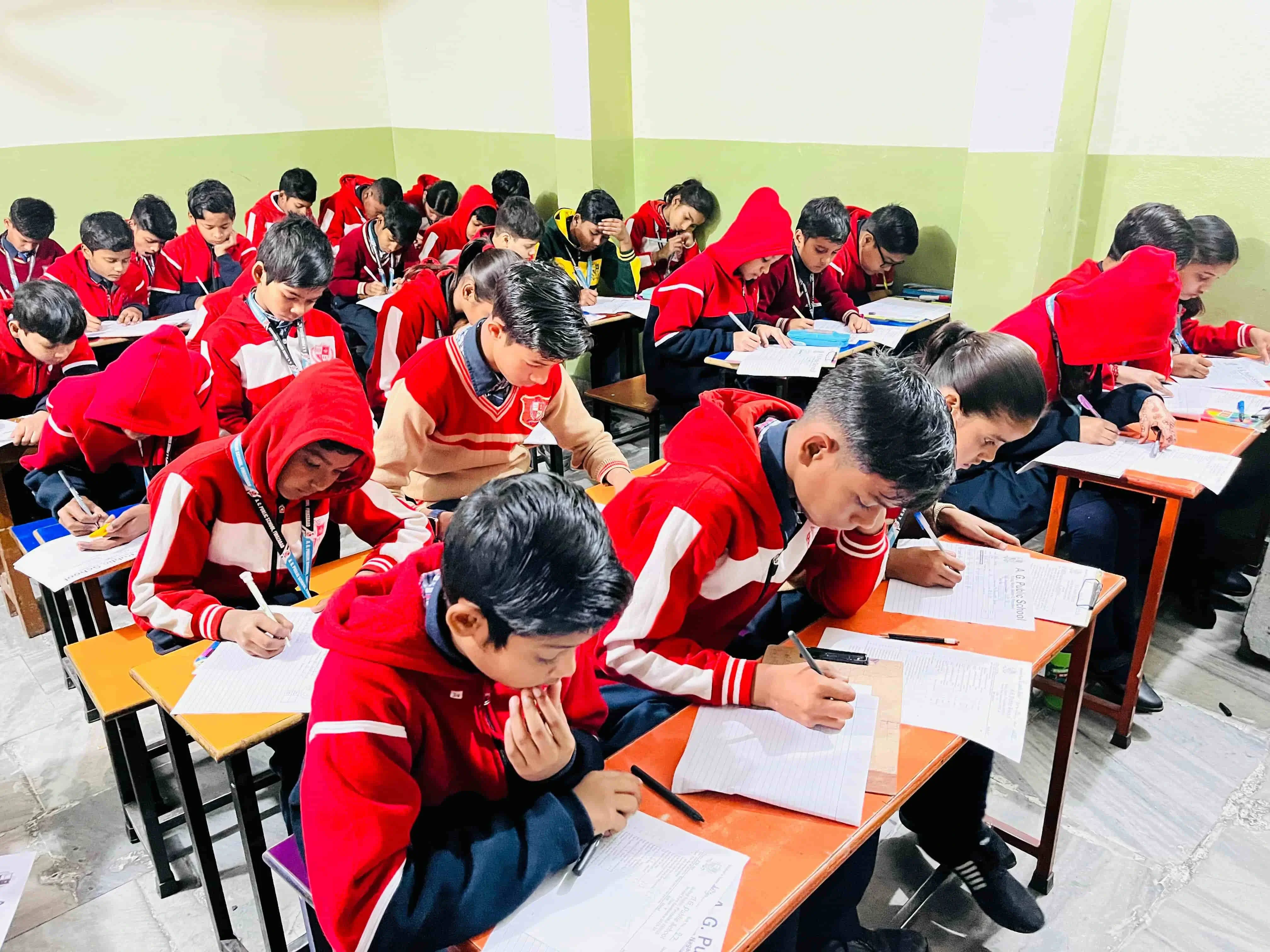 Students at A.G. Public School